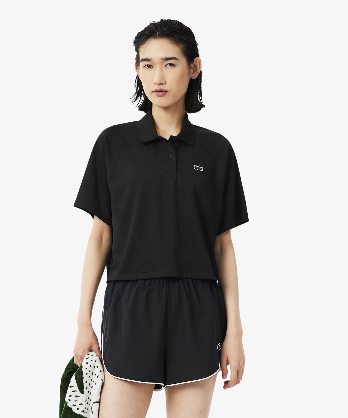 라코스테(LACOSTE) 여성 트레이닝 크롭 폴로 PF8876-56N 031
