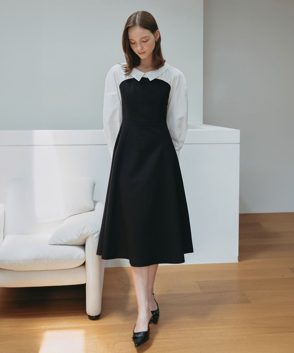 토와브(TOWAV) RENNIE DRESS_IVORY