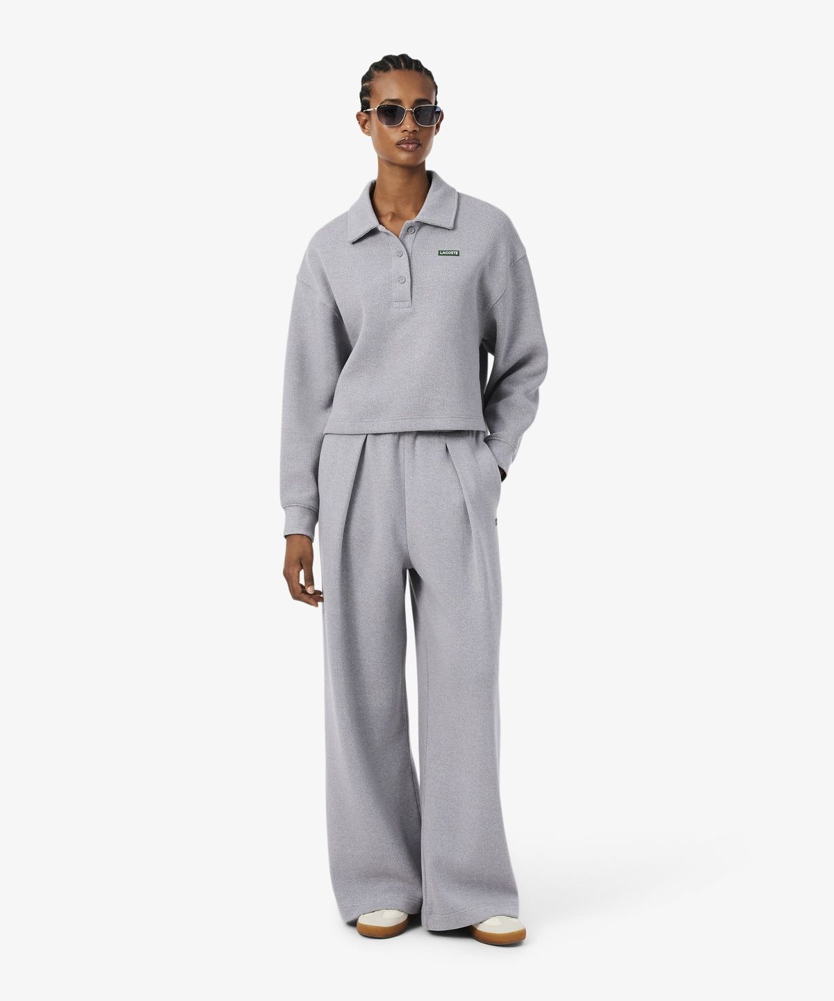 라코스테(LACOSTE) 여성 세미와이드핏 저지 트랙팬츠 XF5435-56N CCA