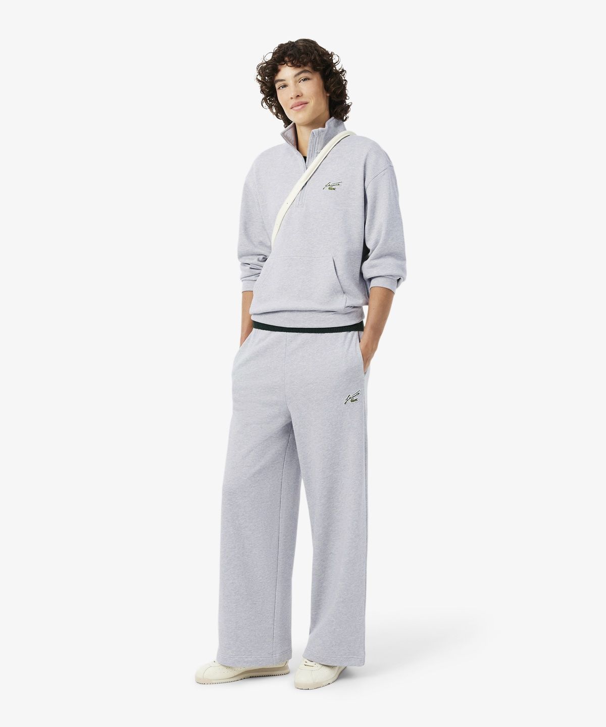 라코스테(LACOSTE) 여성 플리스 세미와이드 트랙 팬츠 XF5436-56N CCA