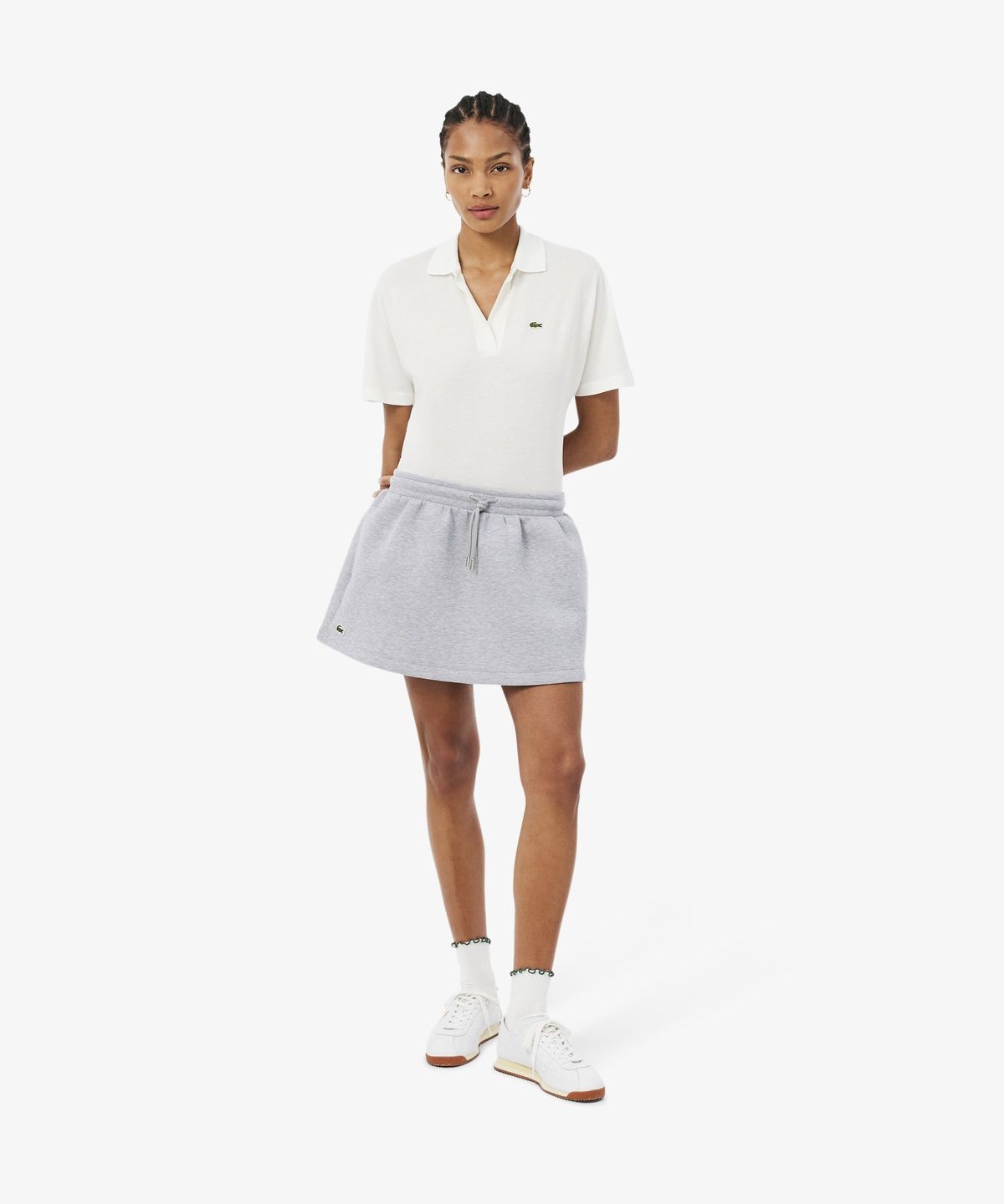 라코스테(LACOSTE) 여성 밴딩 플레어 미니 스커트 JF8668-56N CCA