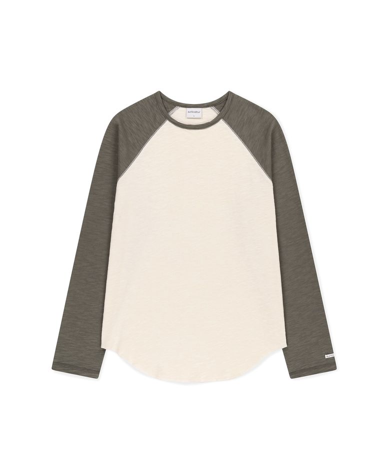 Slub Raglan LS Tee Ivory