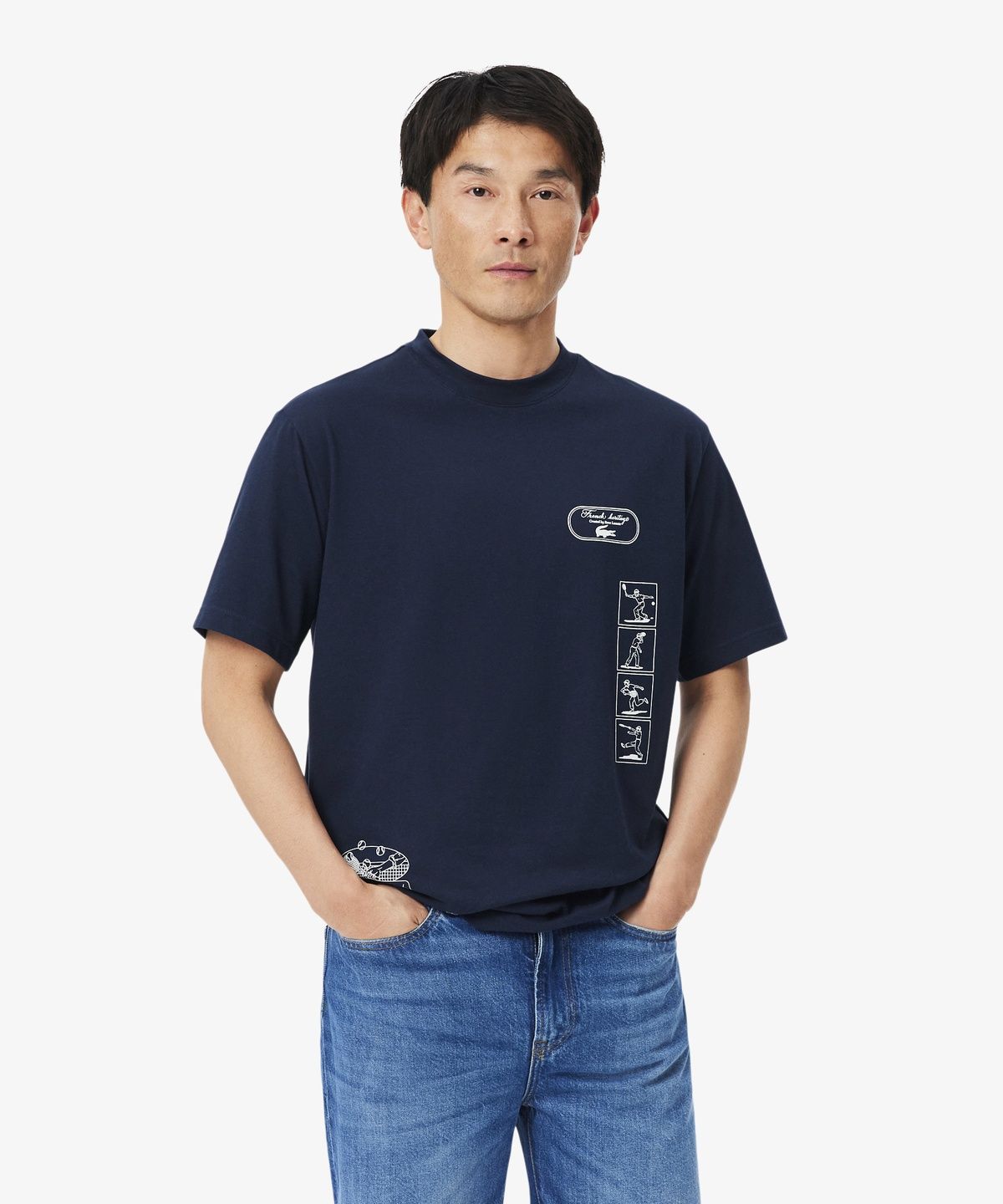 라코스테(LACOSTE) 남성 테니스 헤리티지 티셔츠 TH6732-56N 166