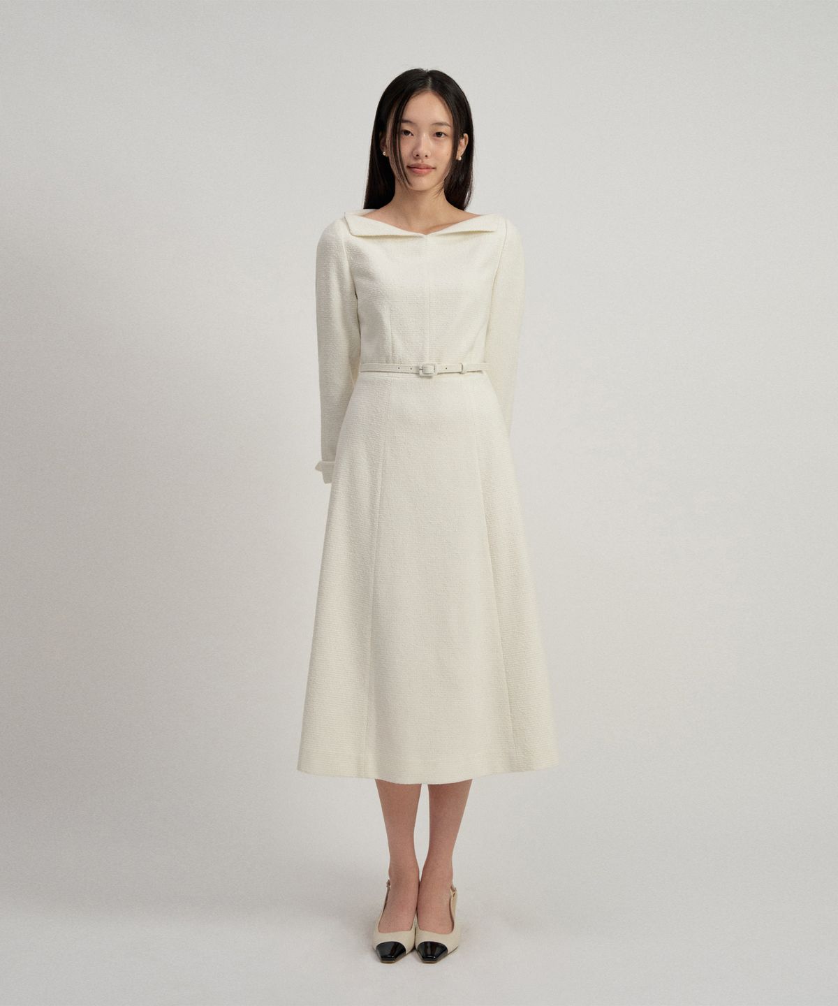 토와브(TOWAV) RUVIAN DRESS_IVORY