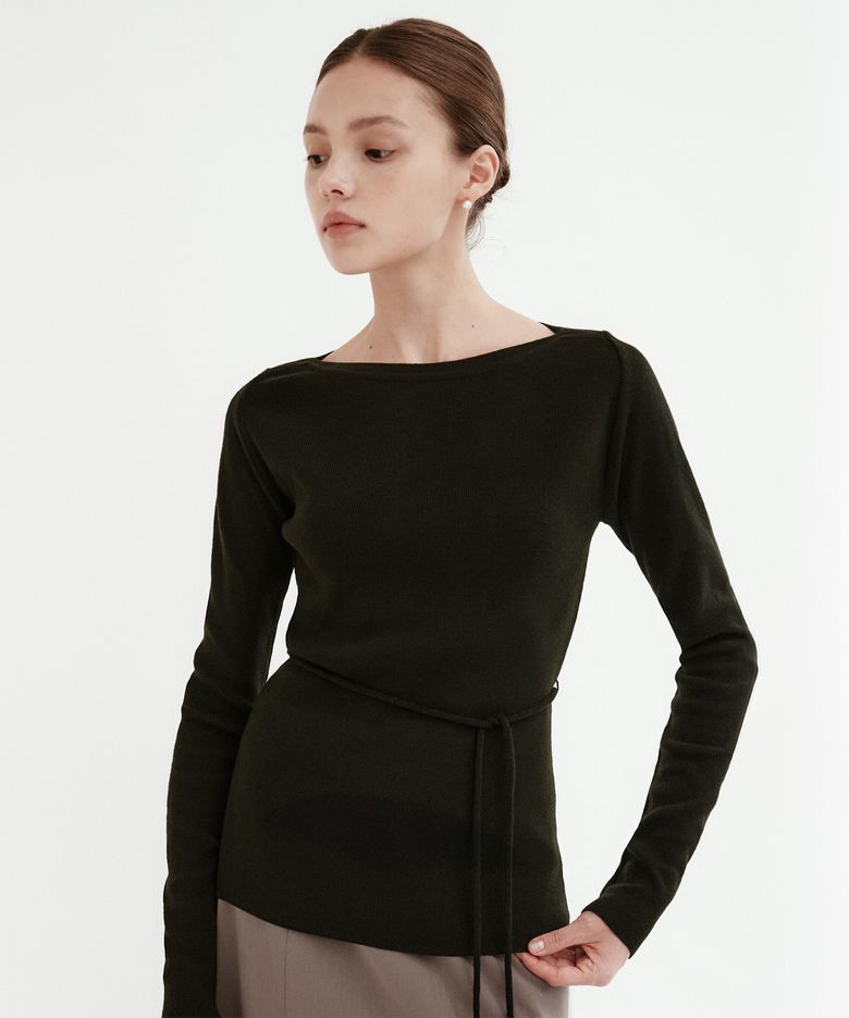 MISTY BOAT NECK KNIT