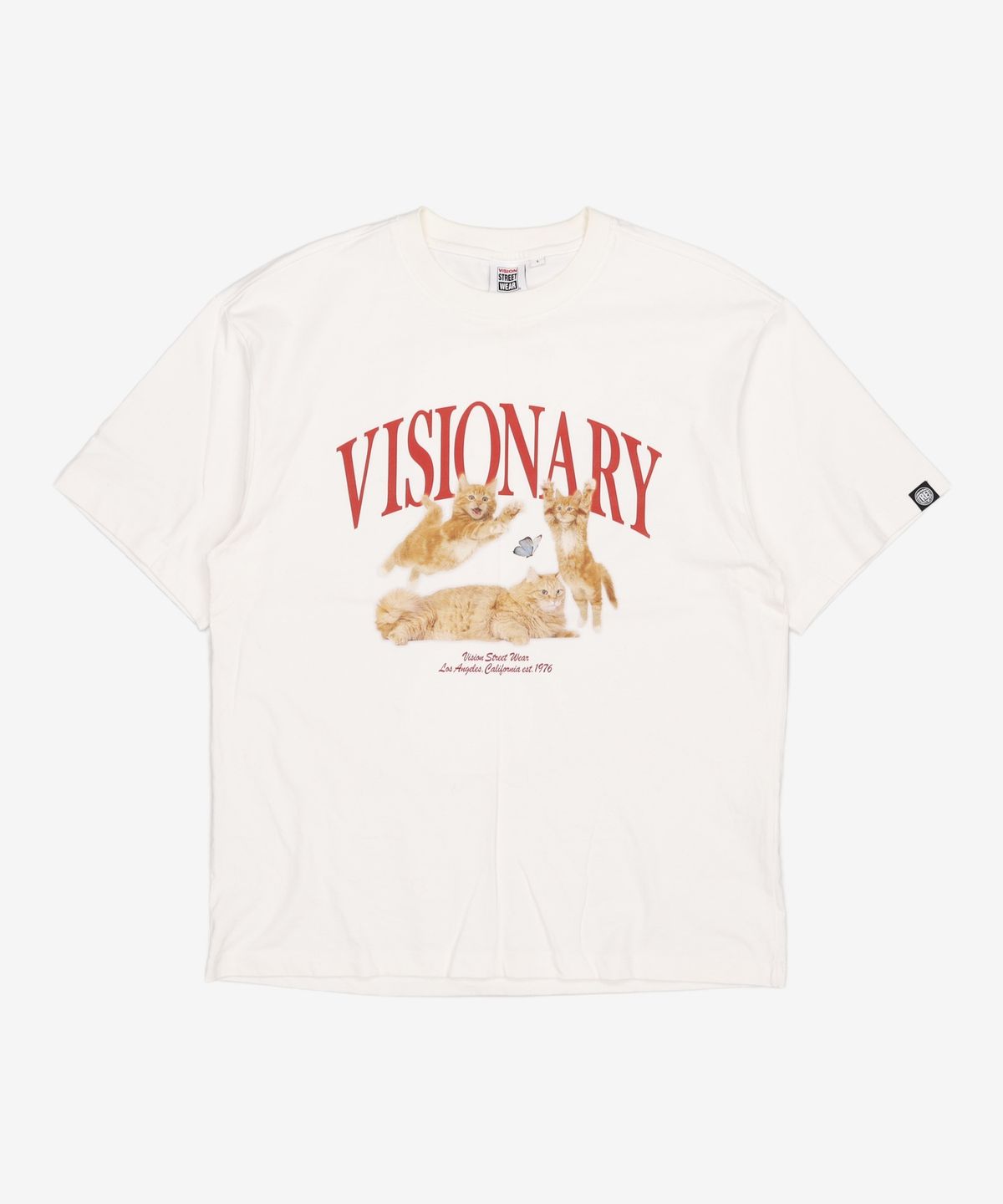 비전스트릿웨어(VISION STREETWEAR) VSW Kitties T-shirts White L