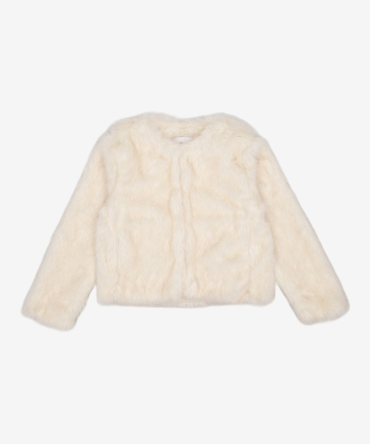 320쇼룸(320SHOWROOM) Faux Fox Fur Short Jacket Ivory F