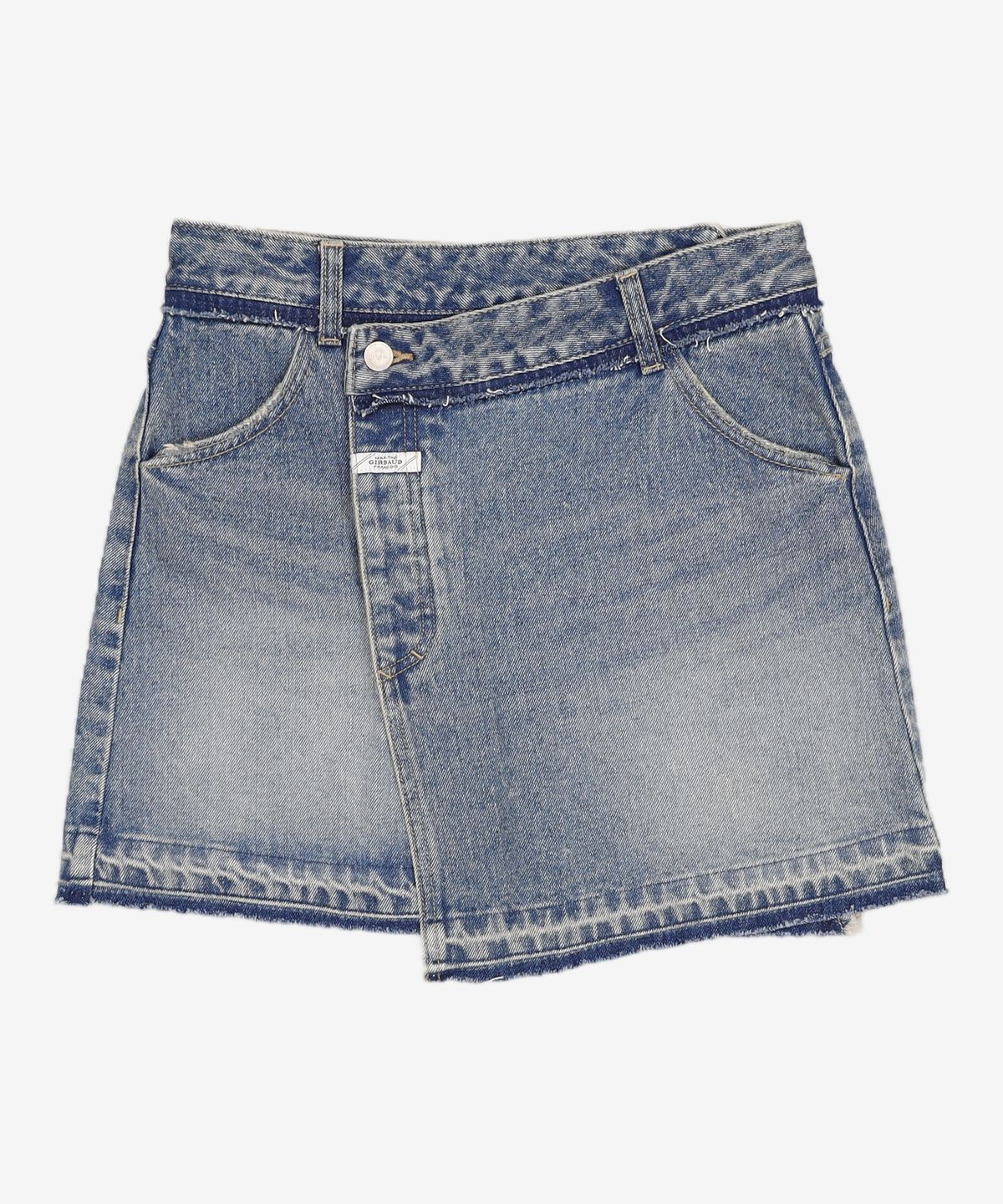 마리떼 프랑소와 저버(MARITHÉ + FRANҪOIS GIRBAUD) W LOW WRAP DENIM SKIRT blue M