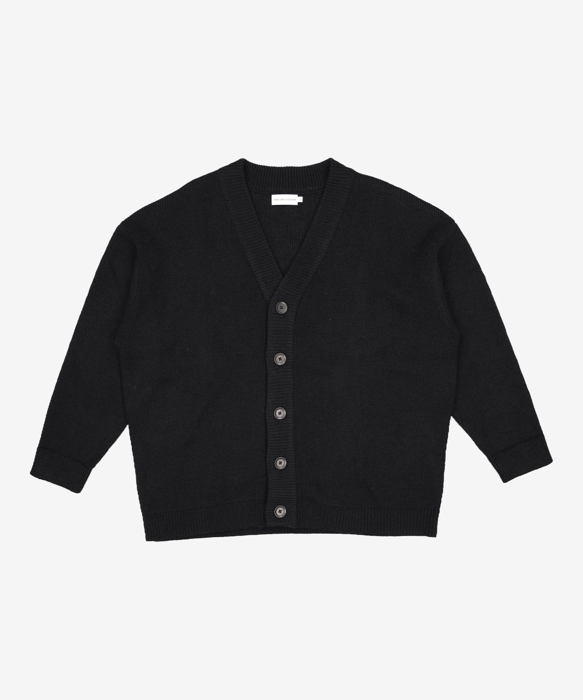 커스텀어클락(COSTUME O’CLOCK) 헤비 울 오버핏 가디건 블랙 COOSCD010BLACK L