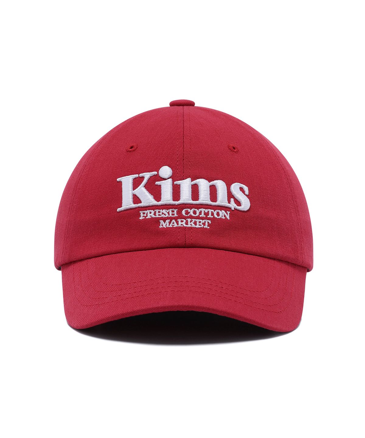 킴스 프레시 코튼 마켓(KIMS FRESH COTTON MARKET) Kims Bam Logo Ball Cap Classic Red
