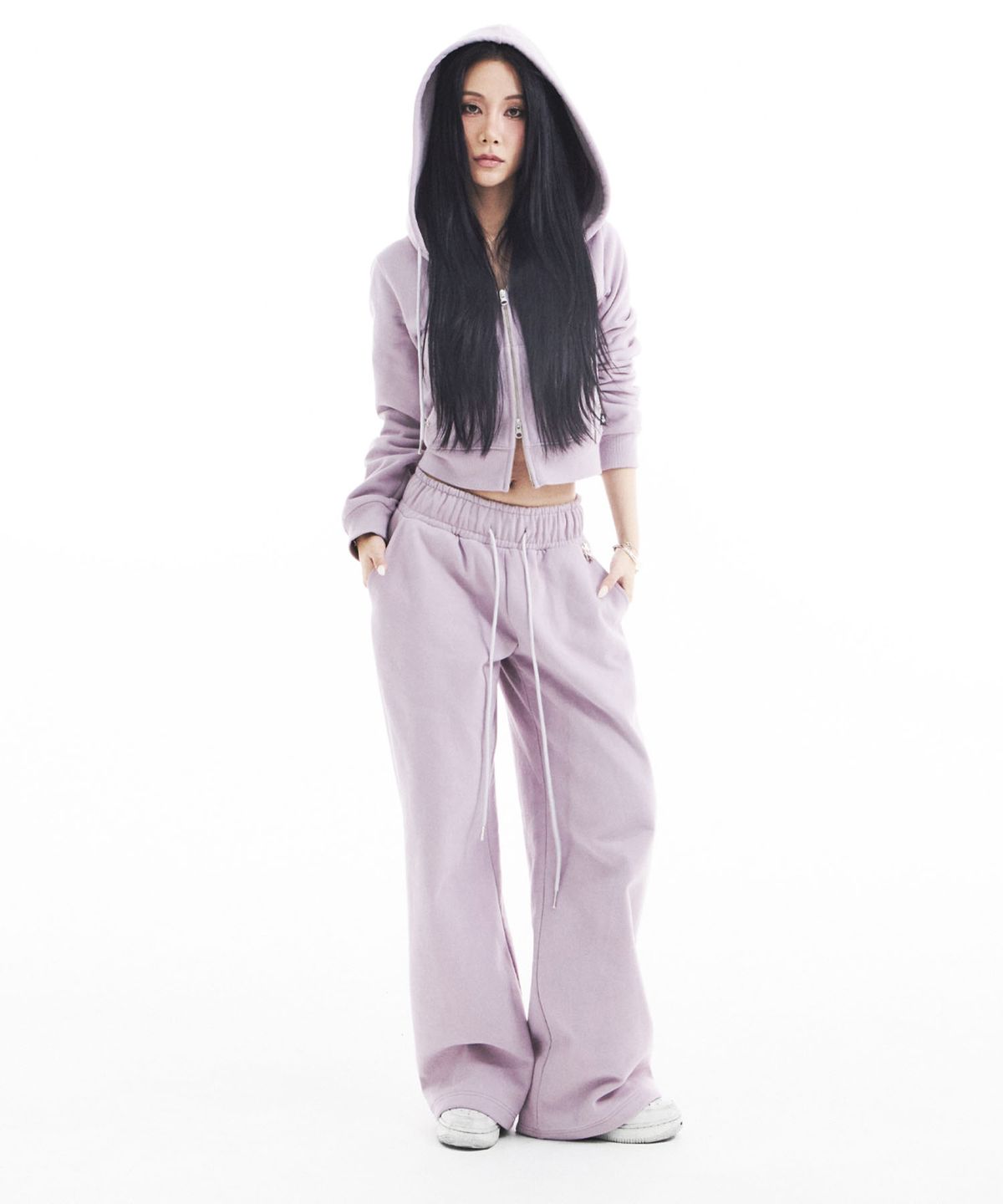 시데라(SIDERA) Star Stud Pants [double-fleece 양기모/ Indie Purple]