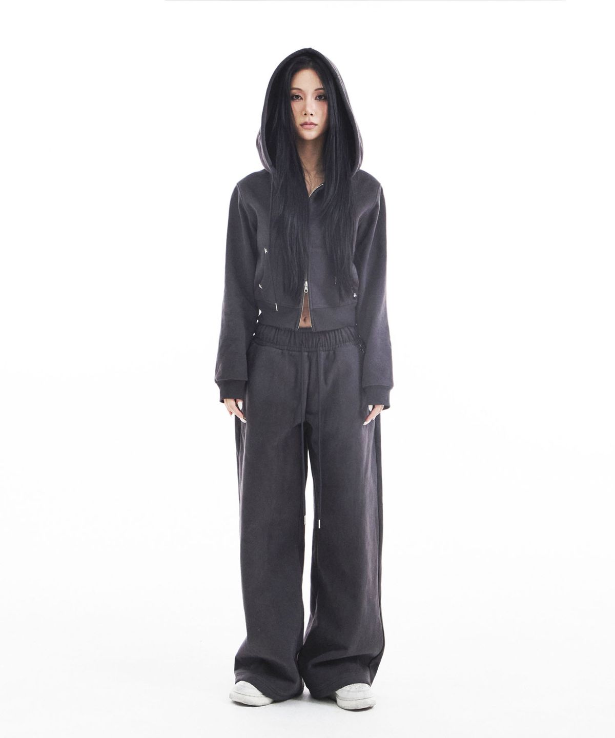 시데라(SIDERA) Star Stud Pants [double-fleece 양기모/Deep Gray]