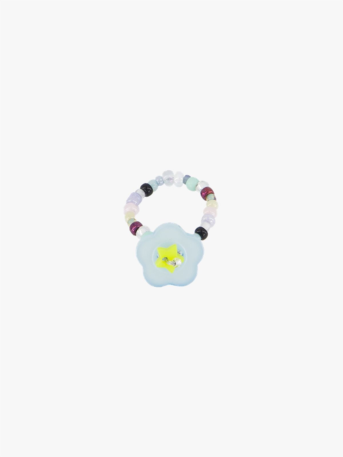 코지웨이브클럽(COZYWAVECLUB) FLOWER BUTTON RING_SKY