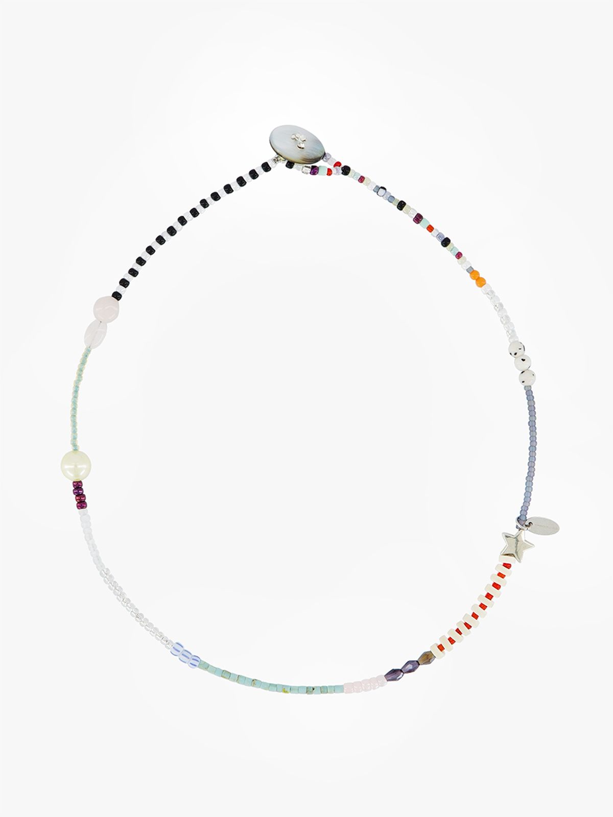 코지웨이브클럽(COZYWAVECLUB) MULTI BUTTON NECKLACE
