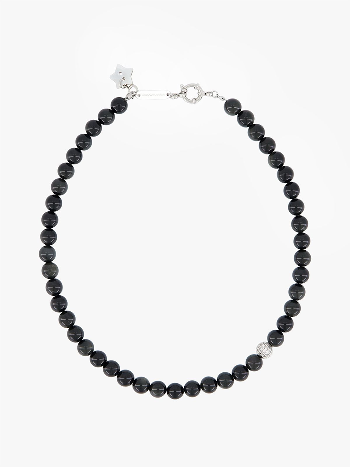 코지웨이브클럽(COZYWAVECLUB) BLACK VEIL NECKLACE_L