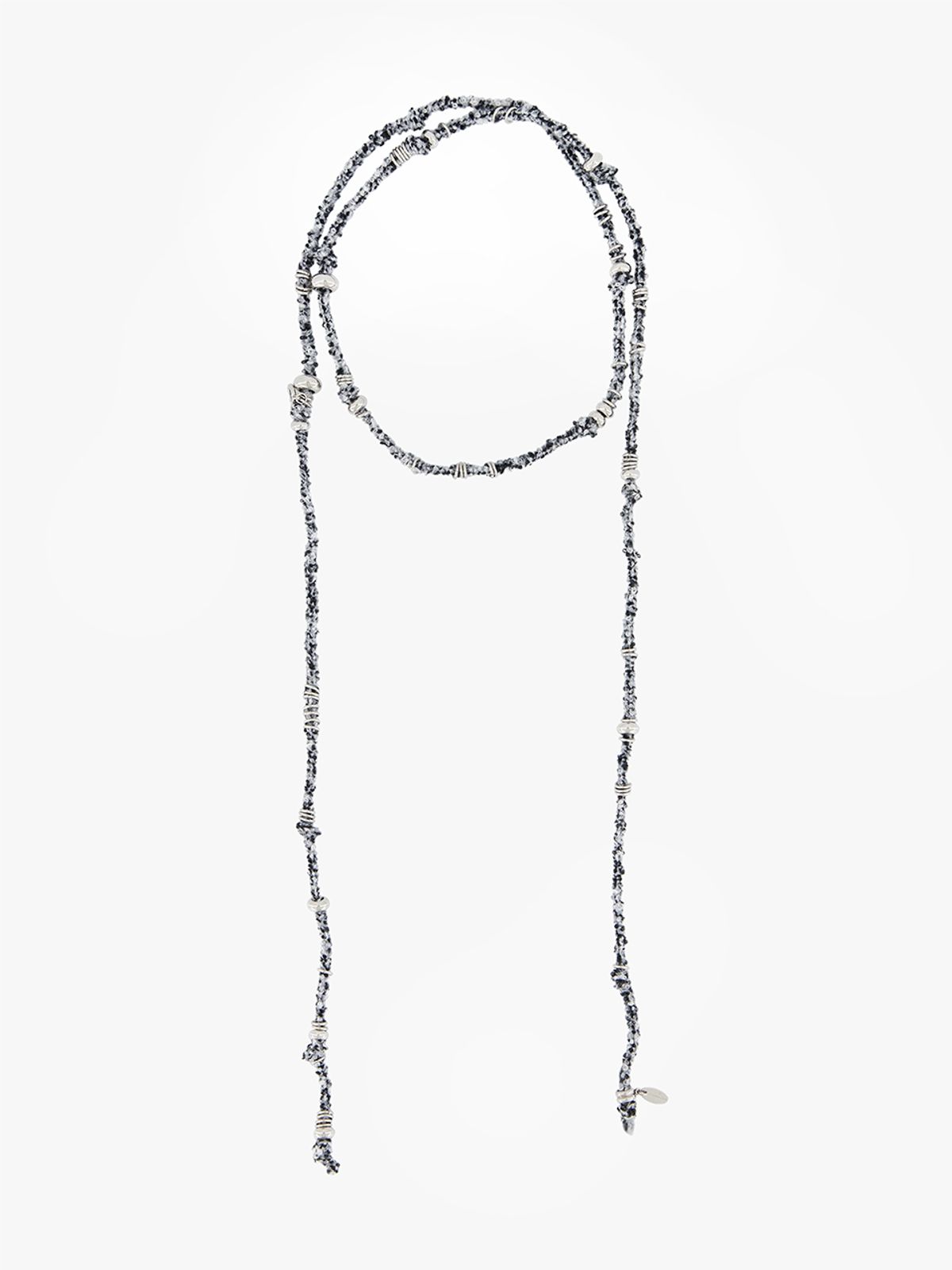 코지웨이브클럽(COZYWAVECLUB) MIST ROPE NECKLACE_GREY