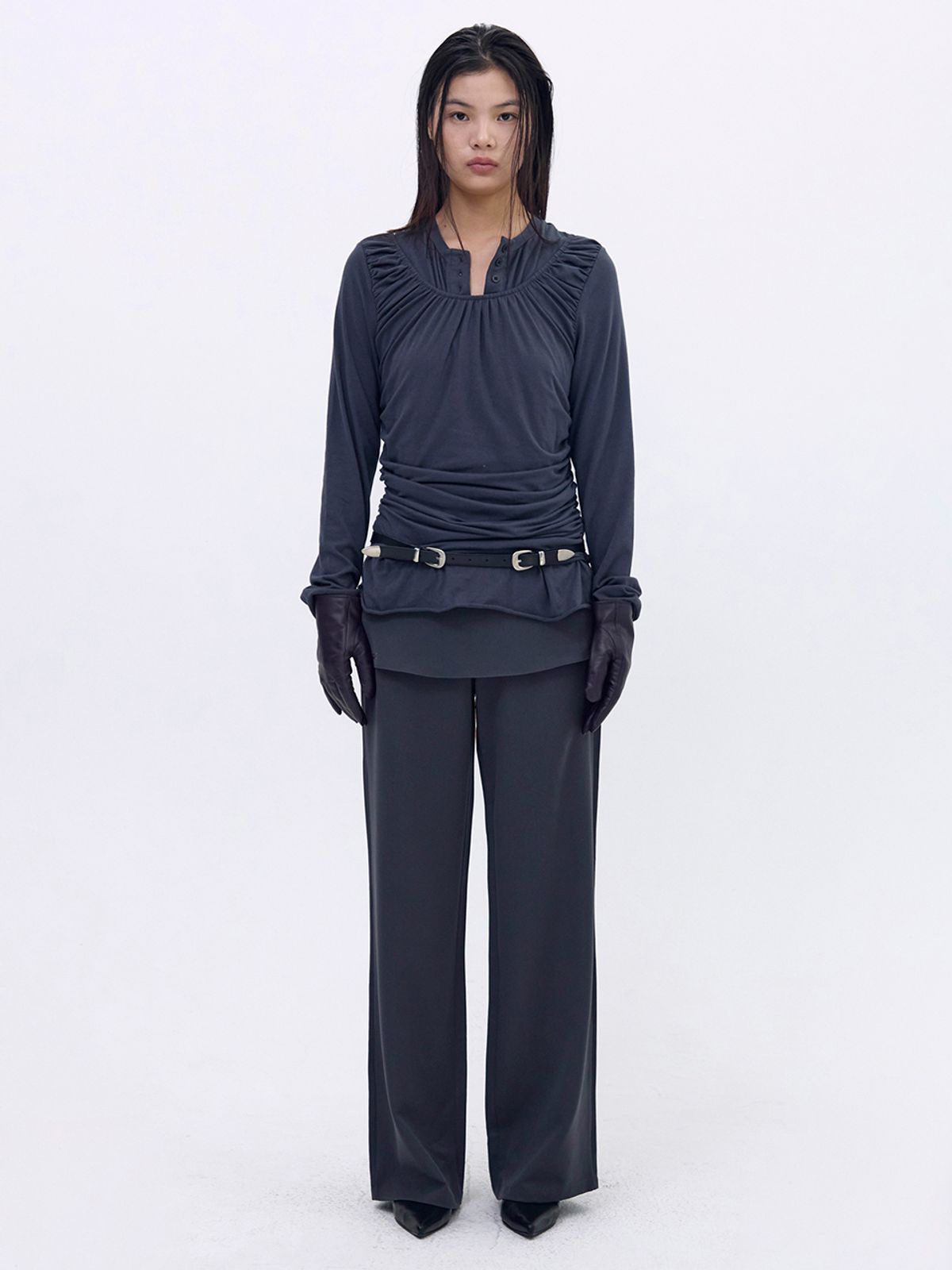 세릭(CERRIC) Wrap Sweat Pants _ Charcoal