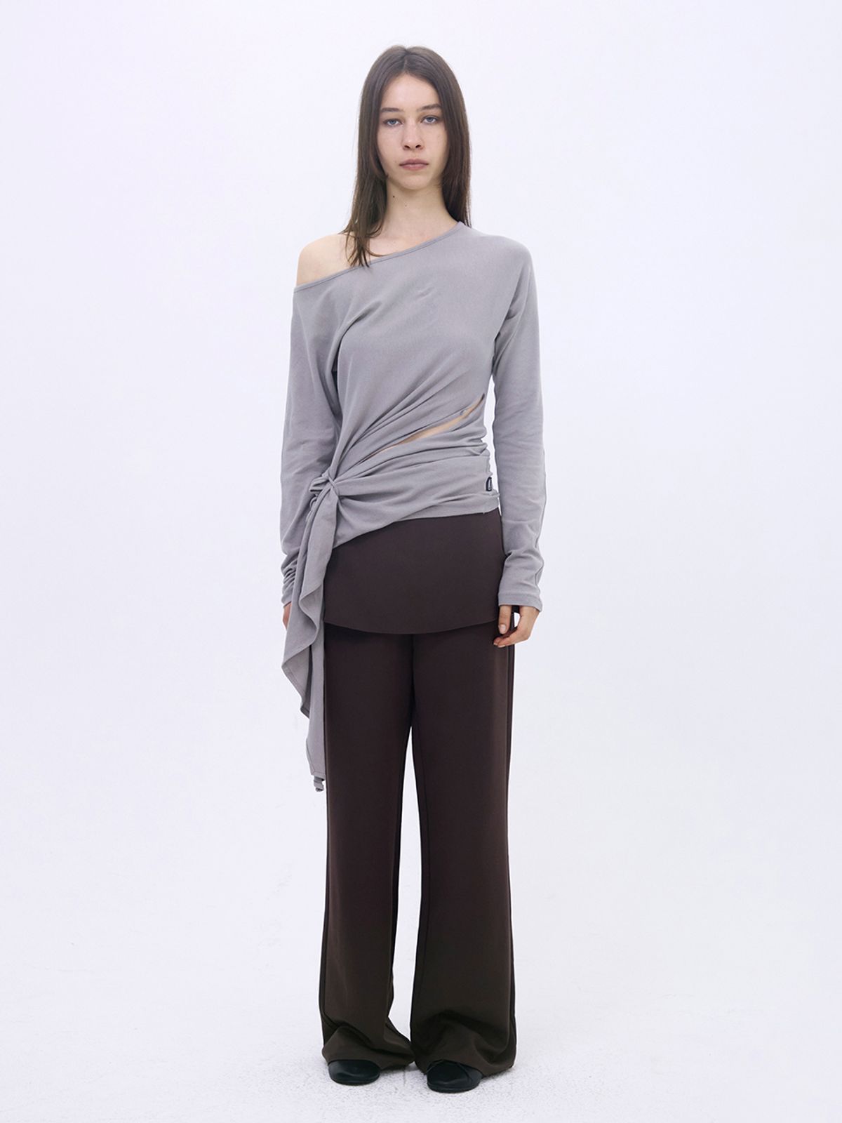 세릭(CERRIC) Wrap Sweat Pants _ Brown