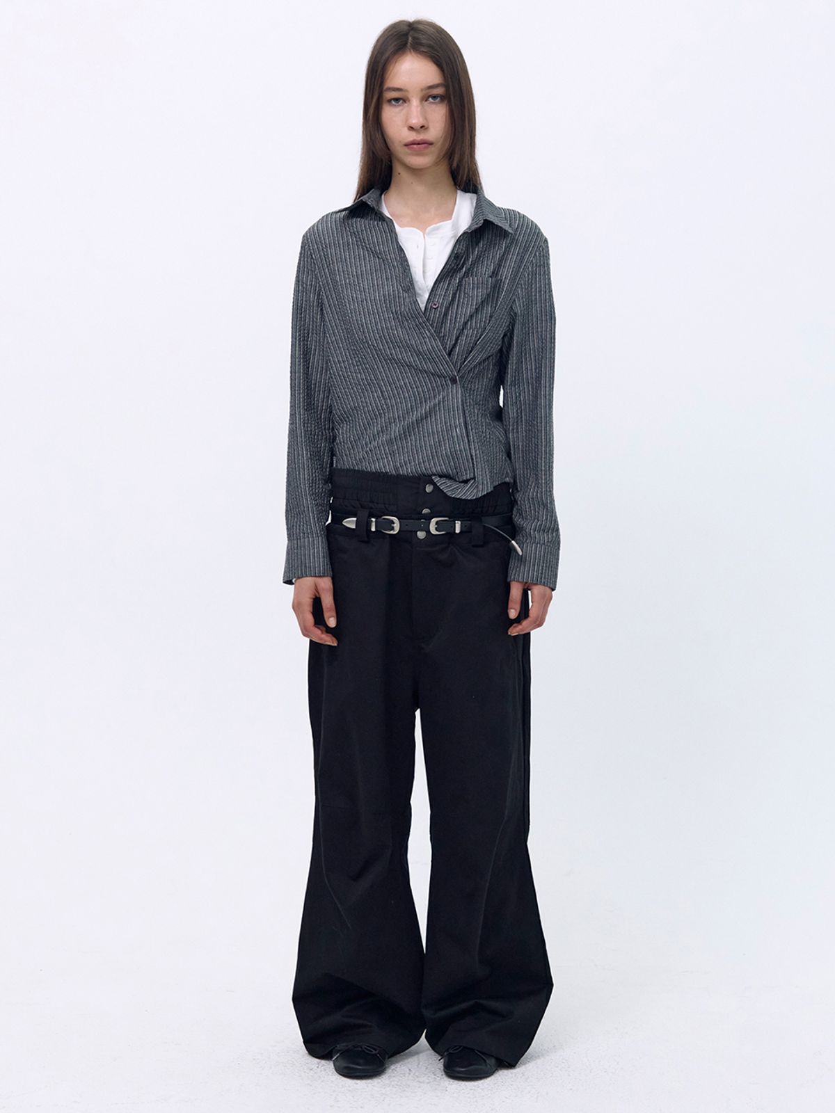 세릭(CERRIC) Double Waist Pants _ Black