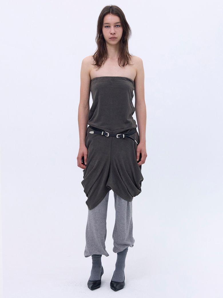 High Avant-Garde Dress _ Brown