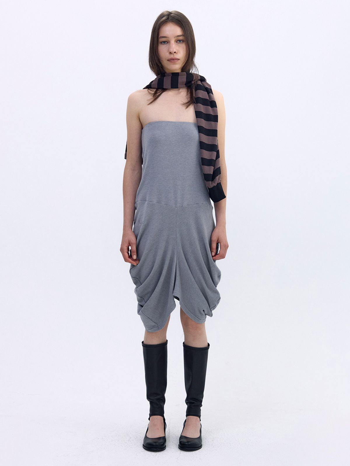 세릭(CERRIC) High Avant-Garde Dress _ Gray