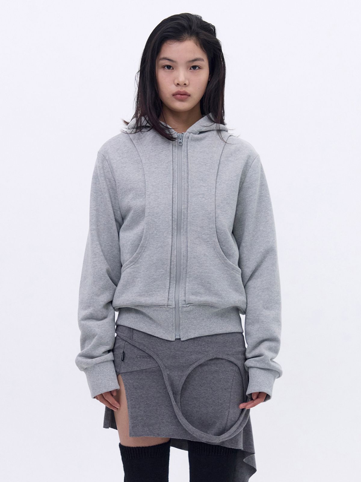 세릭(CERRIC) Contour Hoodie Jumper _ Gray