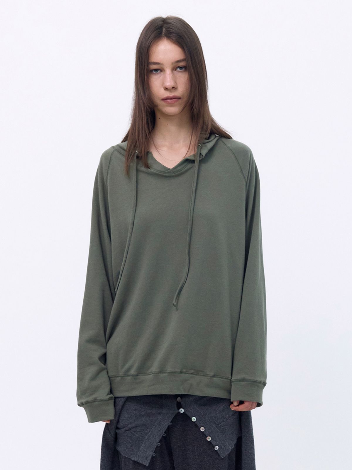세릭(CERRIC) Oversized Hood Top _ Khaki