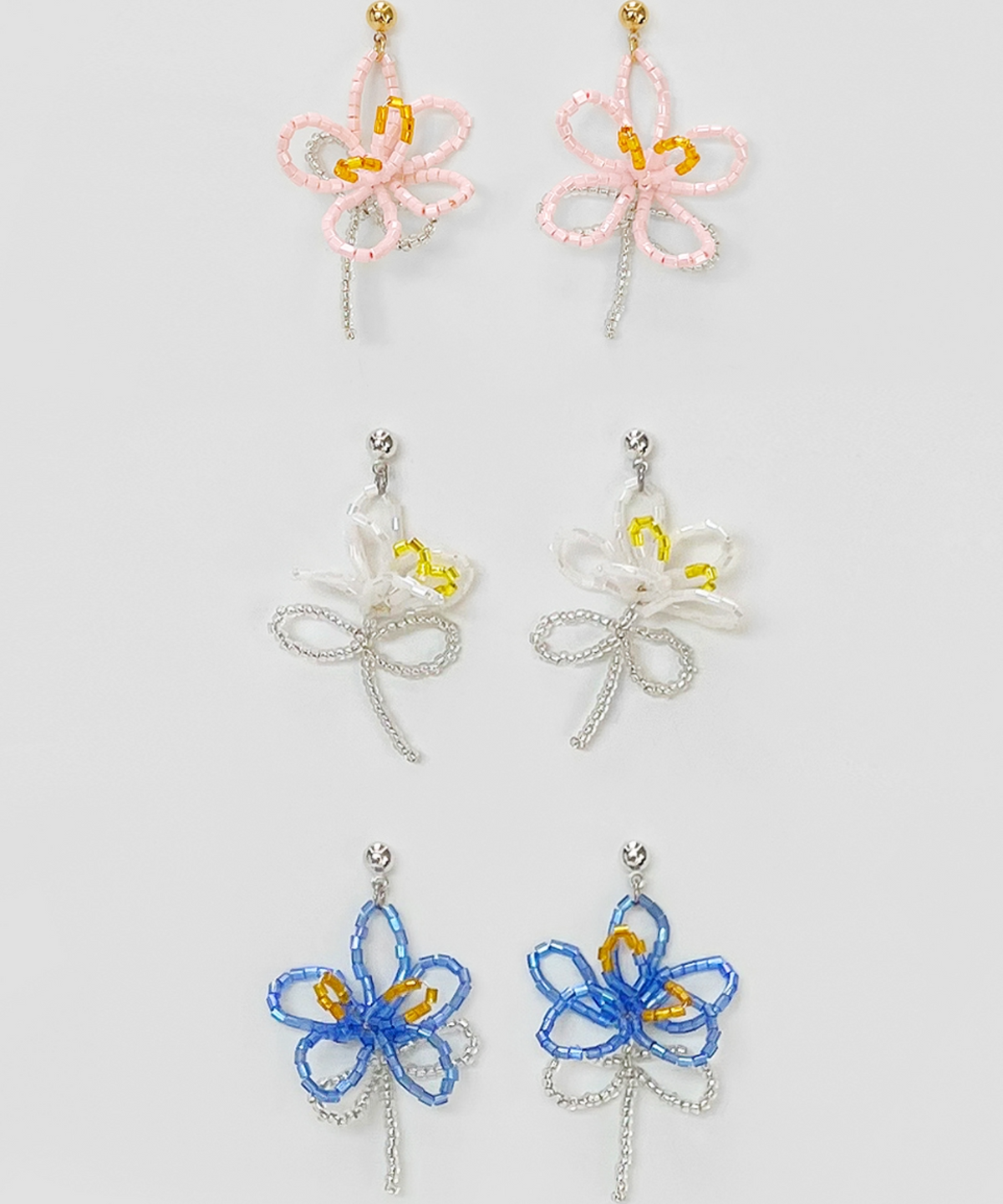 판타스틱 플래닛(FANTASTIC PLANET) wild flower beads earrings (3colors)