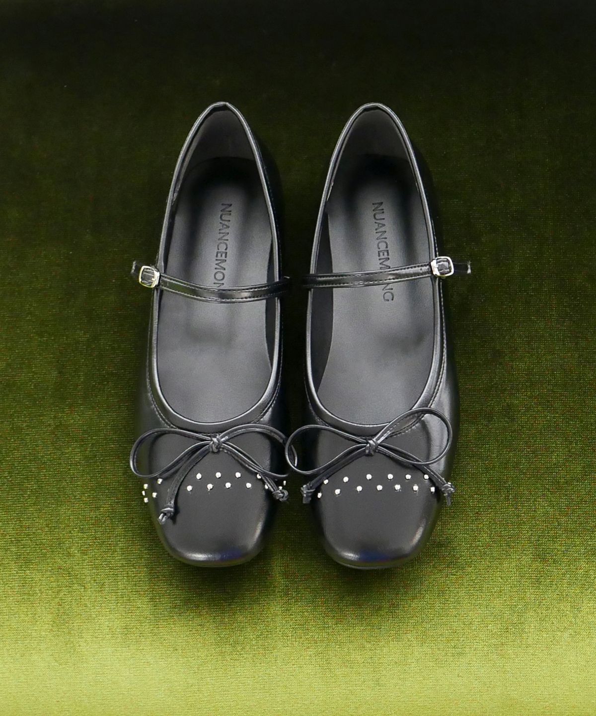 누앙스몽(NUANCEMONG) Muguet stud maryjane - Black