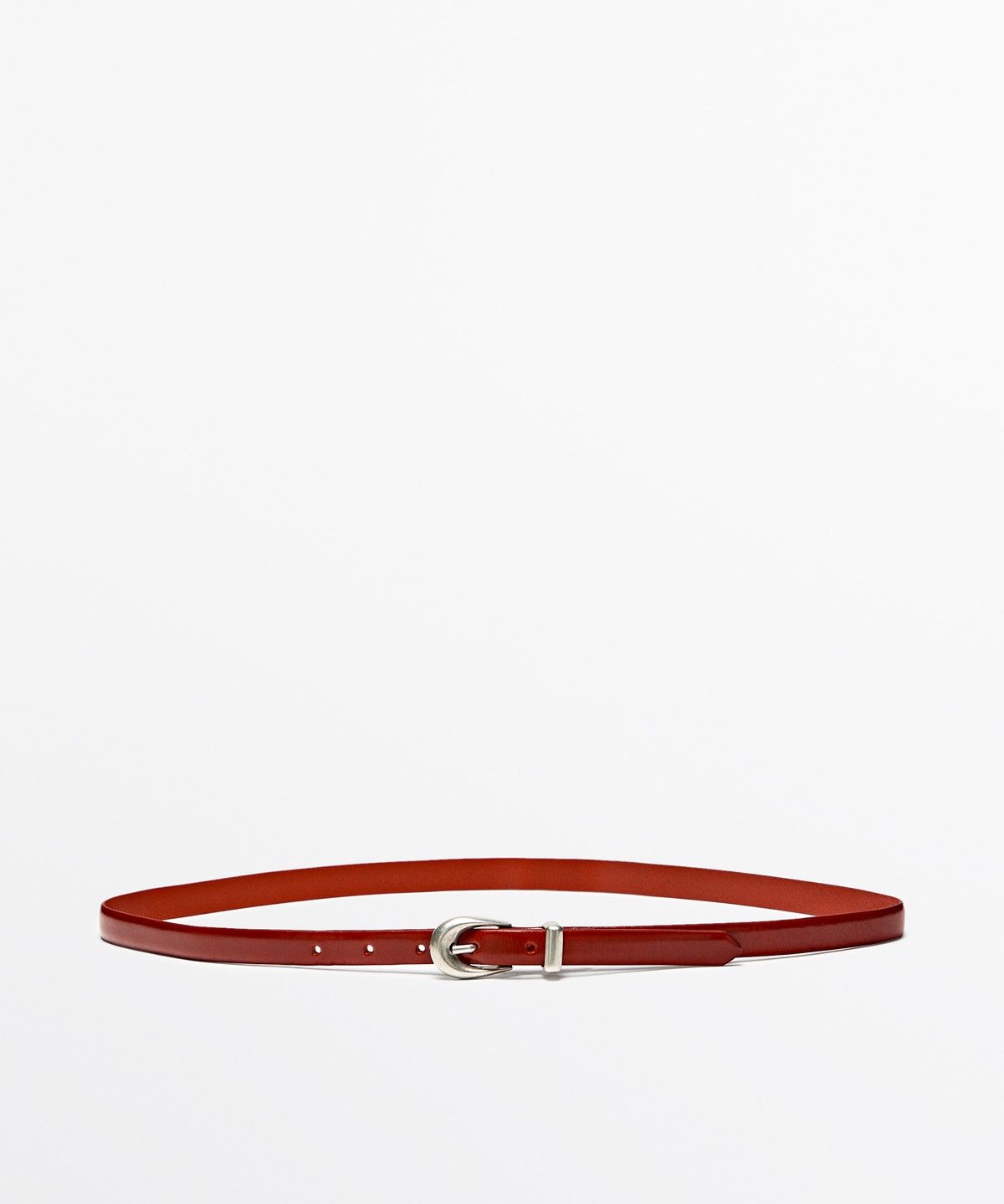마시모두띠(MASSIMO DUTTI) 나파 가죽 루프 디테일 벨트