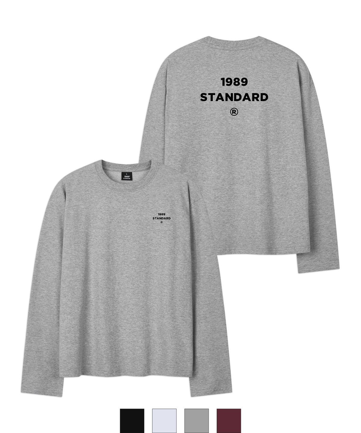 1989스탠다드(1989STANDARD) BACK CENTER 크롭 롱 슬리브(SKLSTD-0229)
