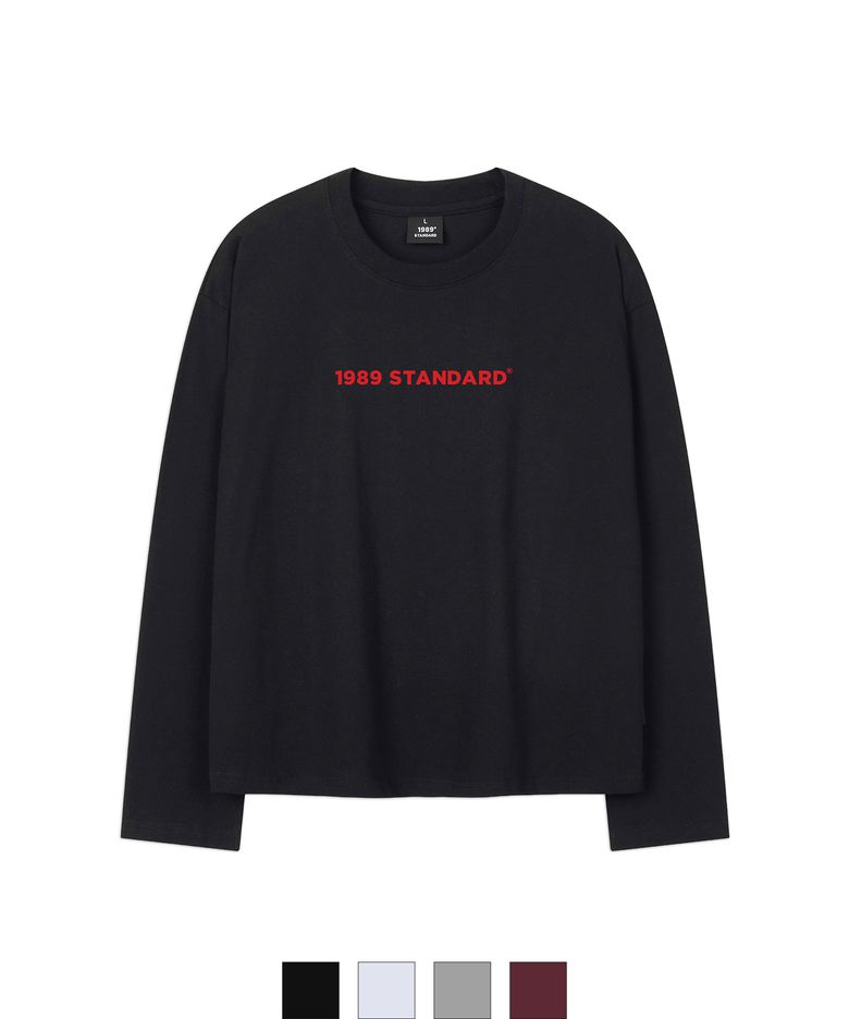 BASIC LOGO 크롭 롱 슬리브 (SKLSTD-0006)