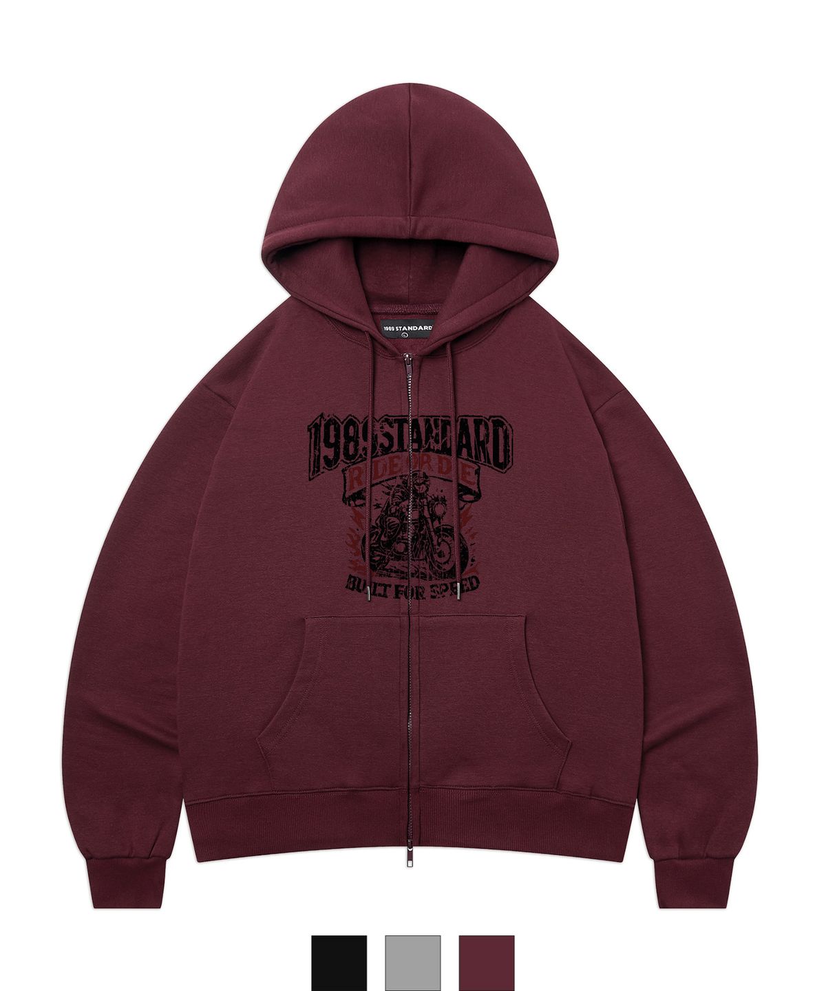 1989스탠다드(1989STANDARD) RIDER 1989 크롭 후드집업 (SCJSTD-0262)