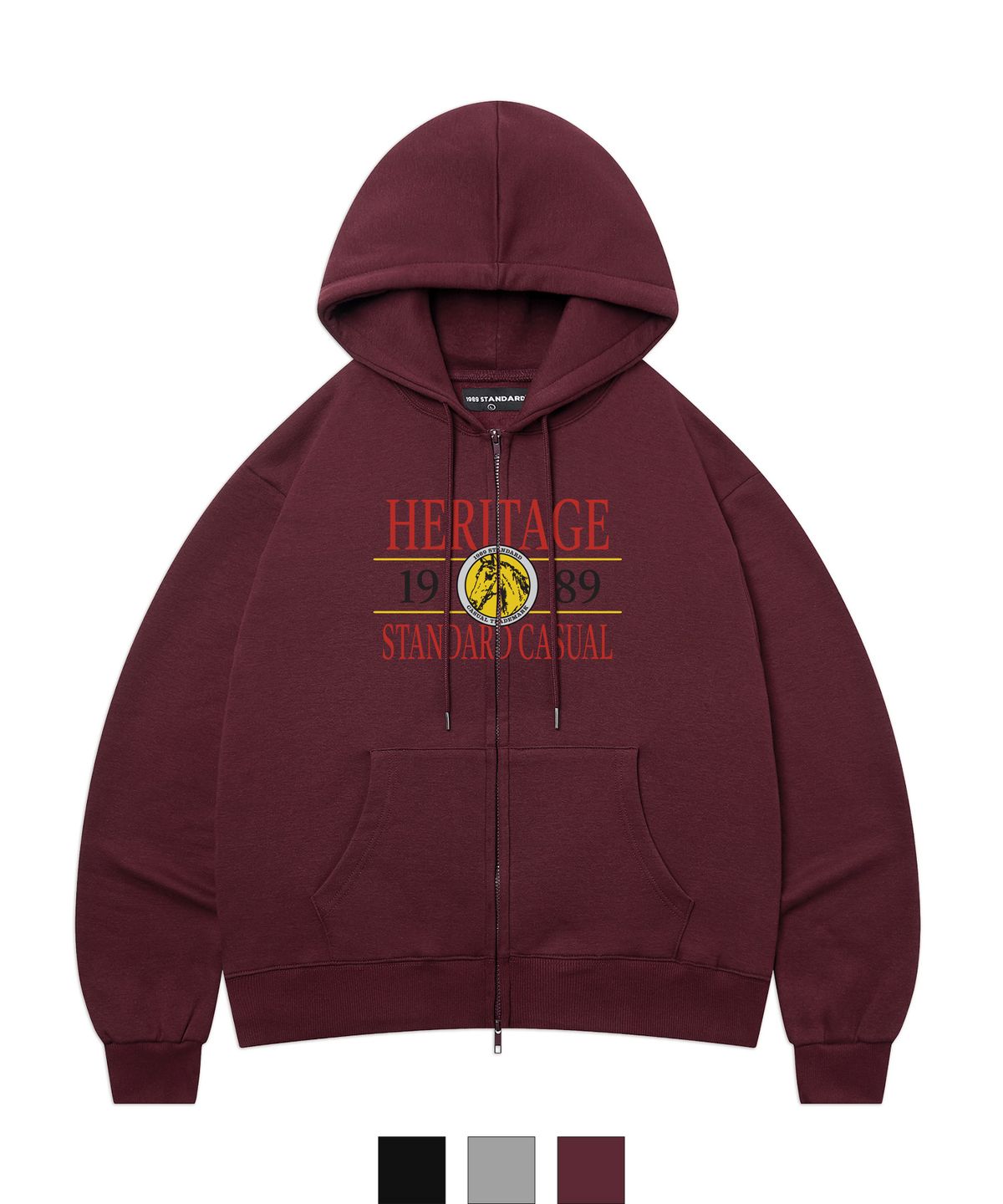 1989스탠다드(1989STANDARD) CASUAL HERITAGE 크롭 후드집업 (SCJSTD-0266)