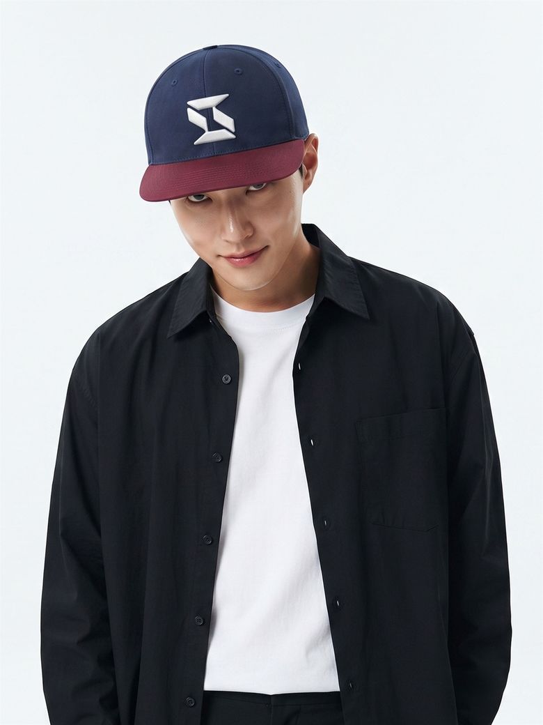 스냅백 힙팜 라인 레드&네이비 HHSC-RNW