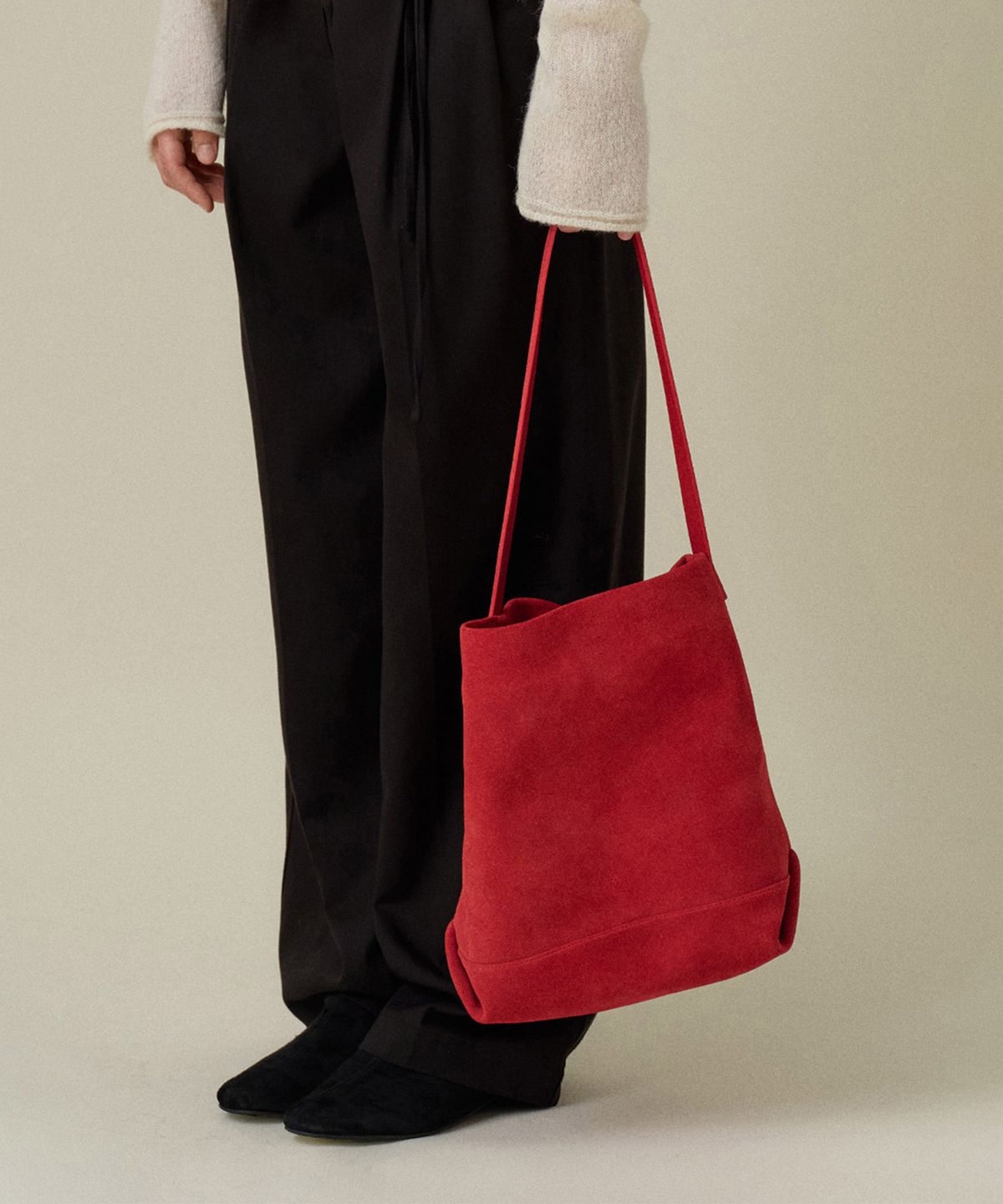 망고매니플리즈(MANGO MANY PLEASE) ALITA SUEDE BAG_RED