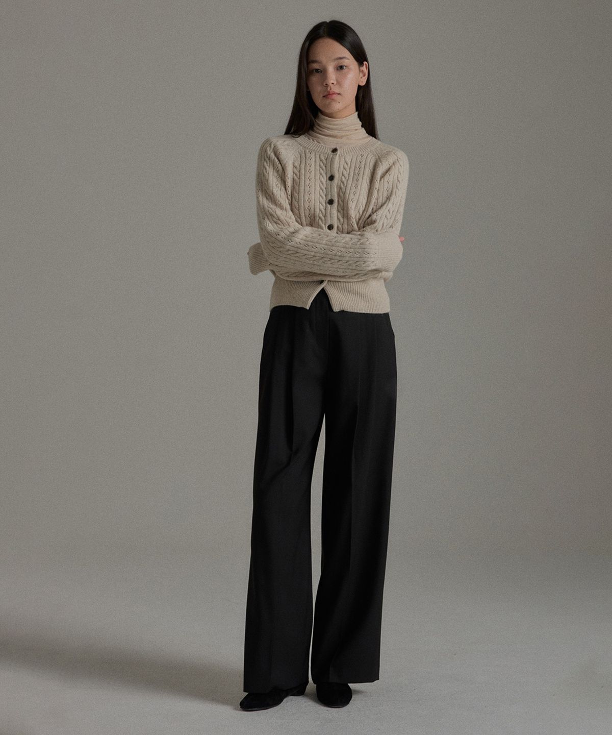 망고매니플리즈(MANGO MANY PLEASE) TANNER PINTUCK SLACKS
