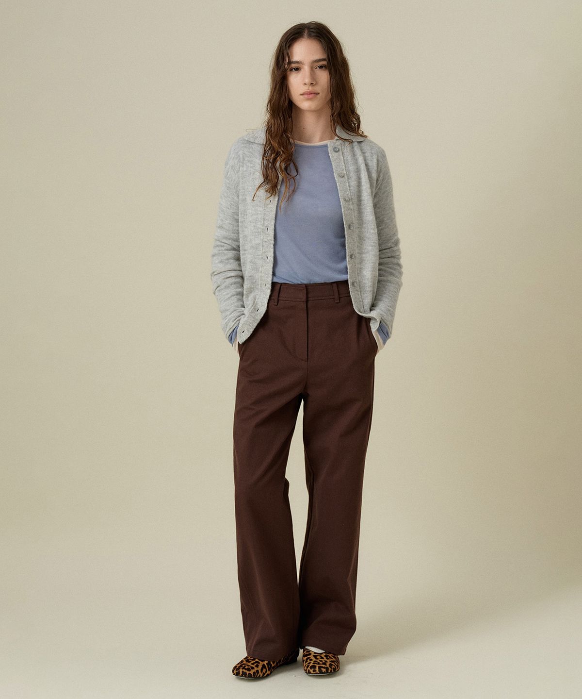 망고매니플리즈(MANGO MANY PLEASE) RIO COTTON PANTS_BROWN