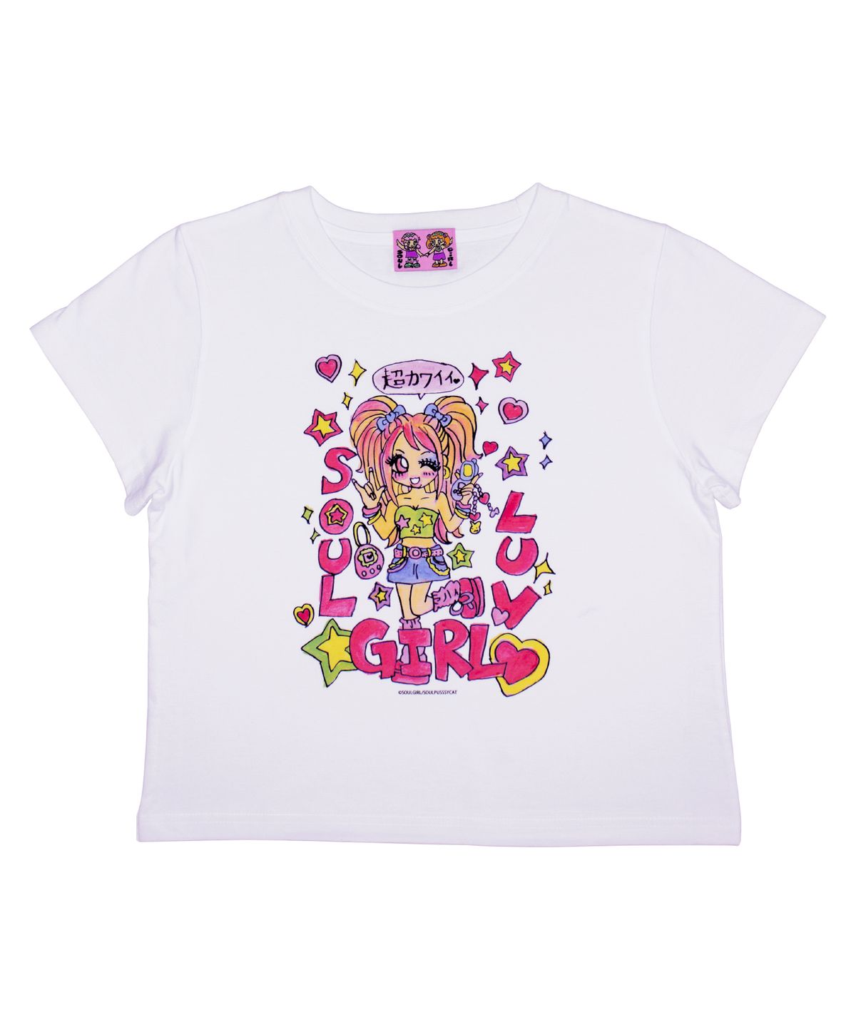 소울푸시캣(SOULPUSSSYCAT) SOULGIRL® T-shirts 우먼핏 No.13 (white)