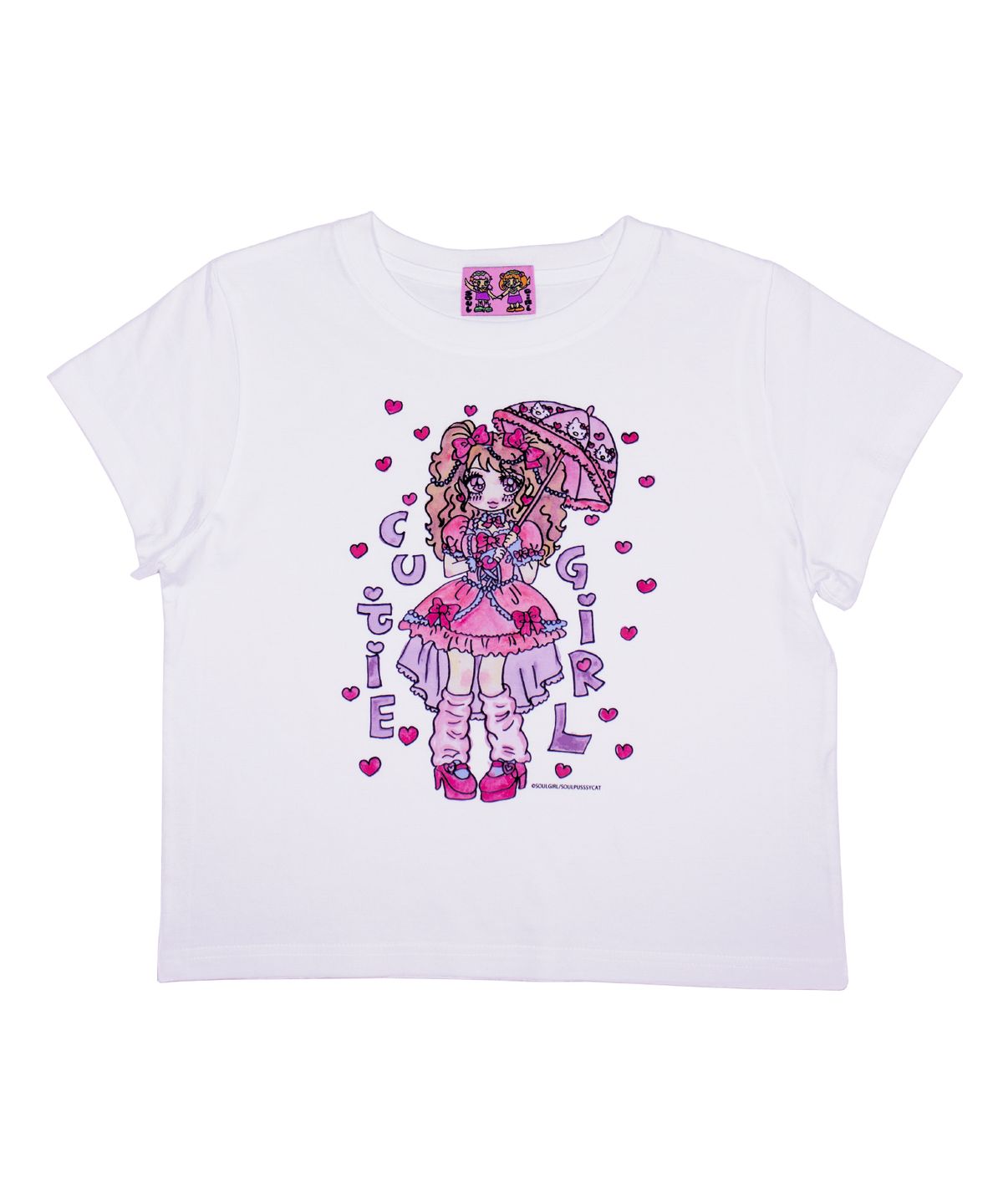 소울푸시캣(SOULPUSSSYCAT) SOULGIRL® T-shirts 우먼핏 No.14 (white)