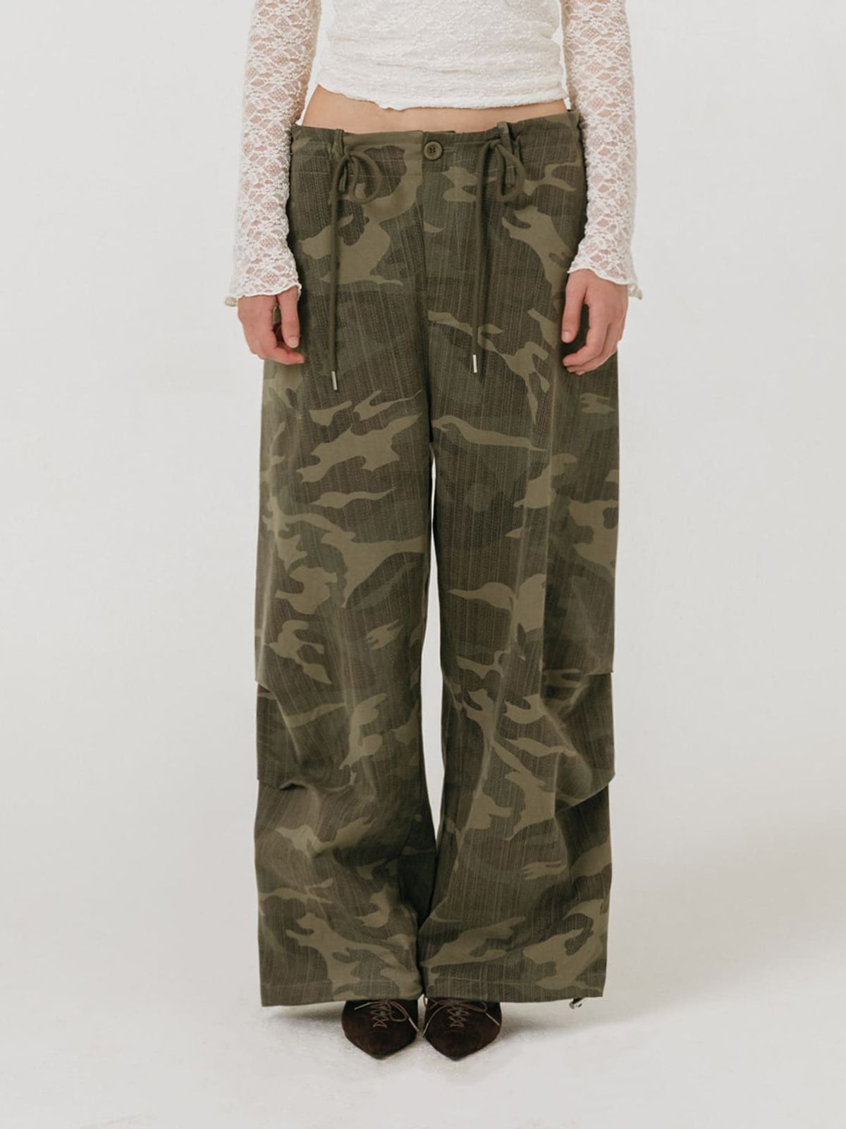 모이페어(MOIFAIRE) VINTAGE WIDE PANTS / CAMO