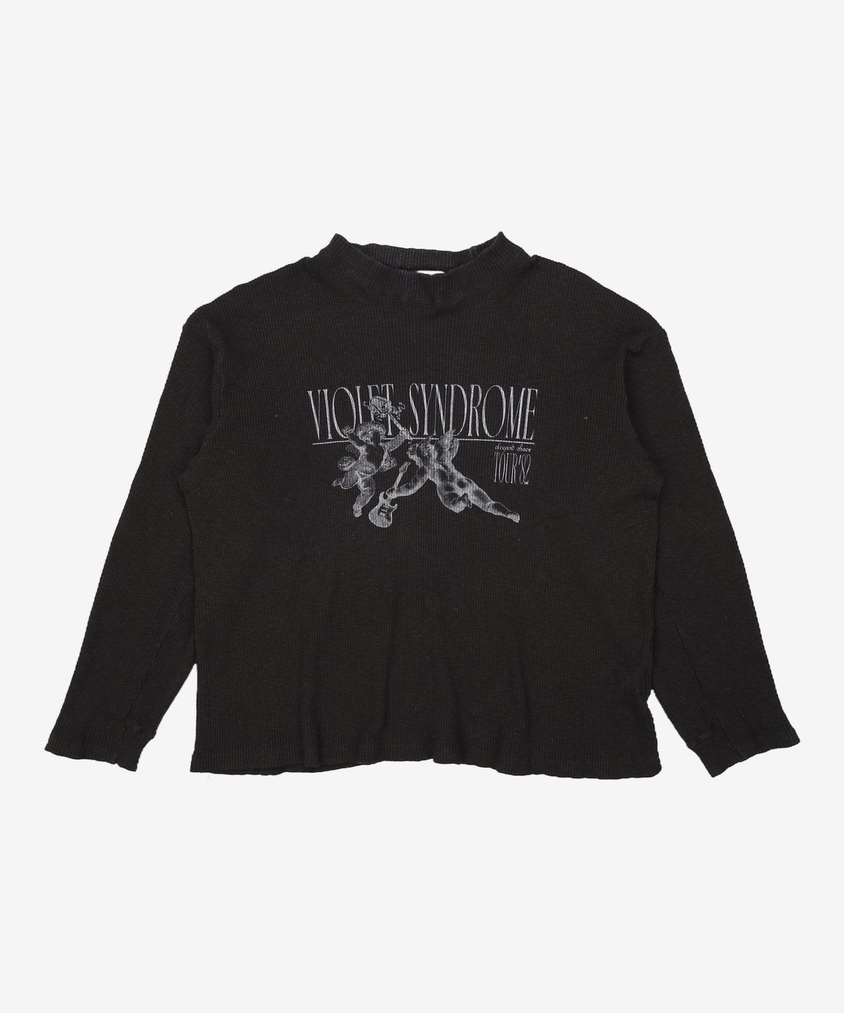 서피스에디션(SURFACE EDITION) ROCK&ROLL CUPID RIB TSHIRT_BLACK L