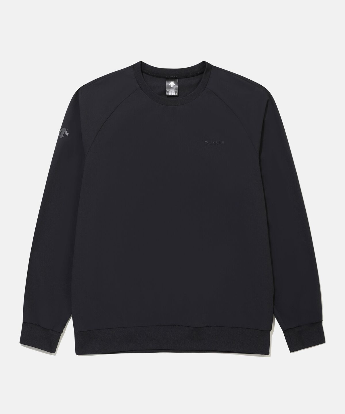 데상트(DESCENTE) 남성 우븐 그래픽 맨투맨 블랙 SR321DWH91