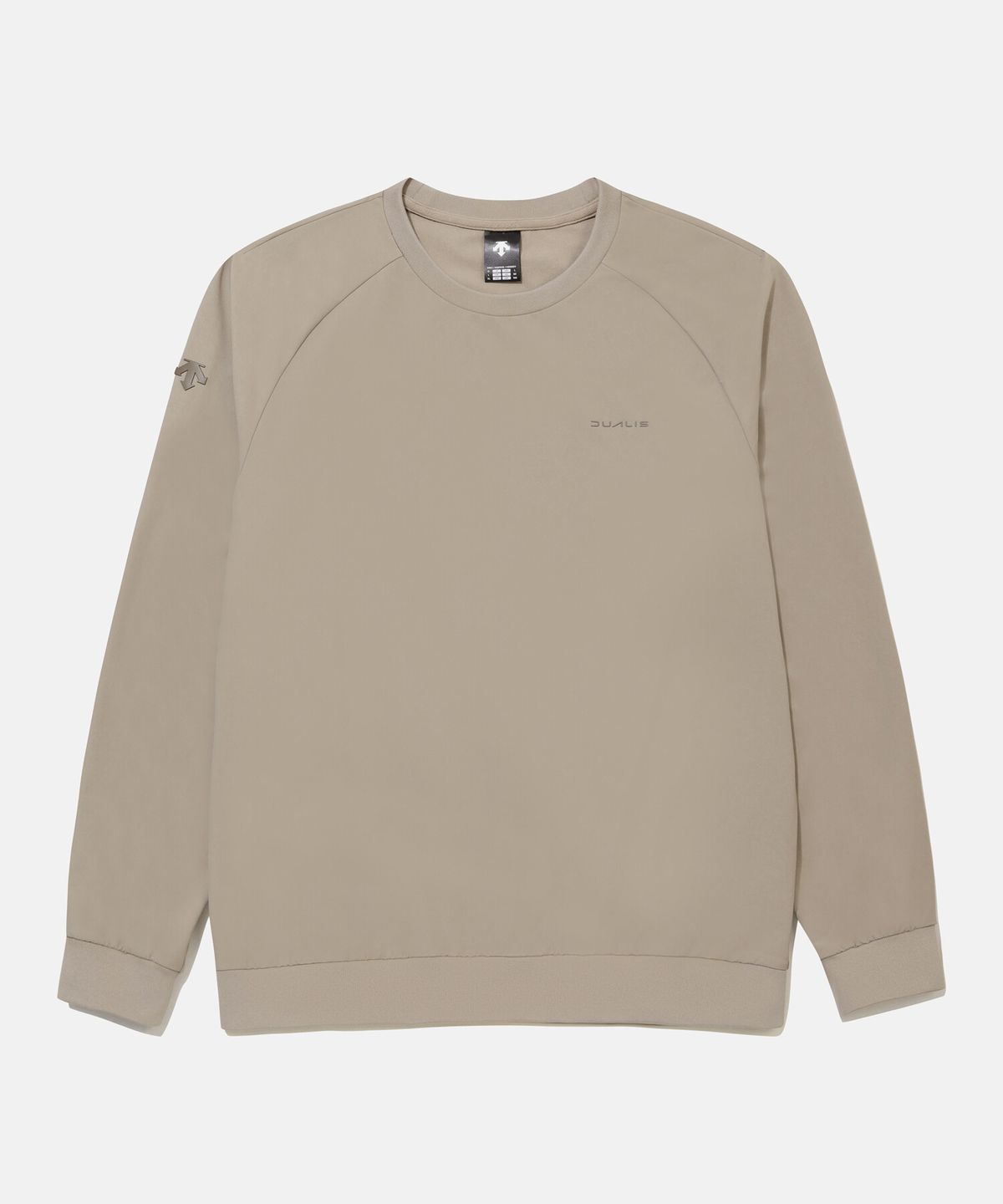 데상트(DESCENTE) 남성 우븐 그래픽 맨투맨 베이지 SR321DWH91