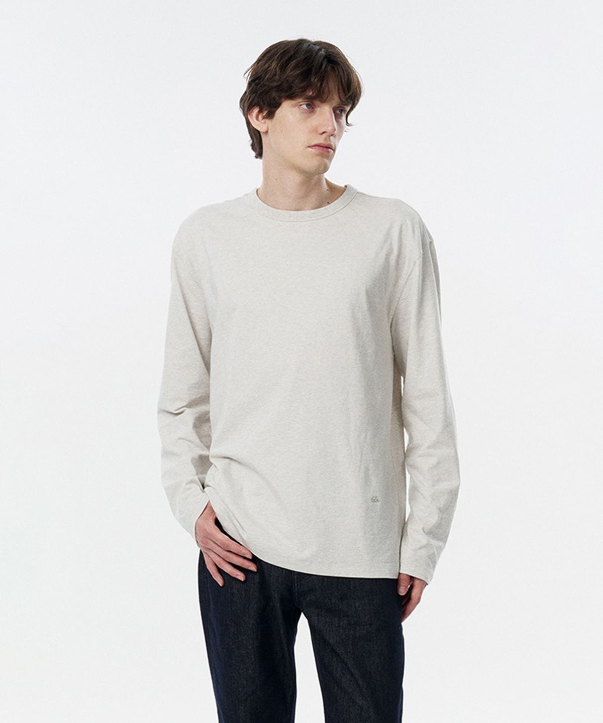 테일던(TAILDERN) Fike TDN Long Sleeve Tshirts Oatmeal