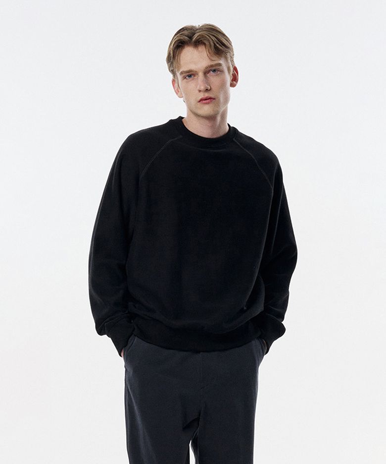 Jonze Cotton Reglan Sweatshirts Black