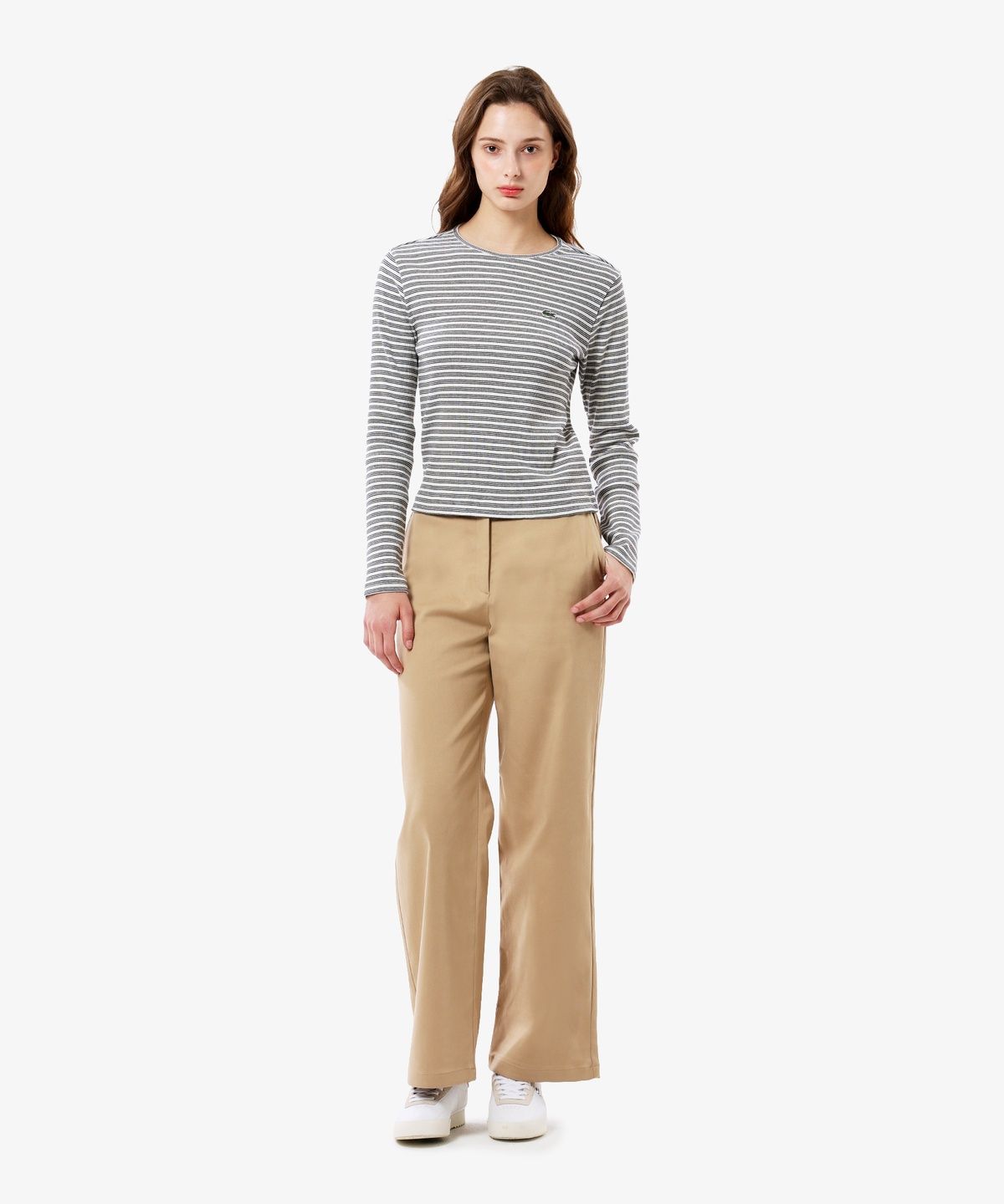 라코스테(LACOSTE) 여성 스트레이트 치노 팬츠 HF573E-56N 02S