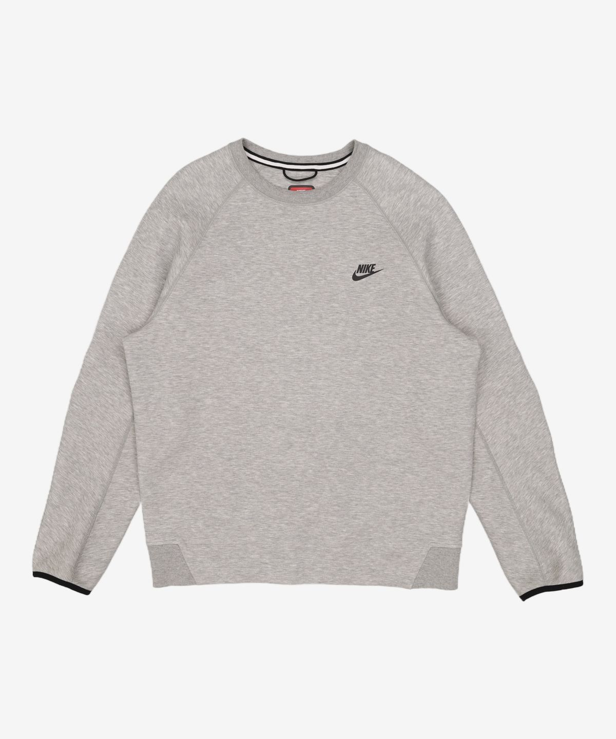 나이키(NIKE) 스포츠웨어 테크 플리스 크루 M - 다크 그레이 헤더:블랙 / FB7917-063 105