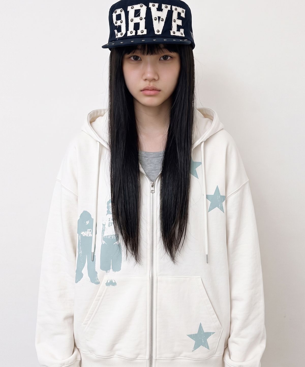 그레이버(GRAVER) [UNISEX]STAR3 후드집업_4color