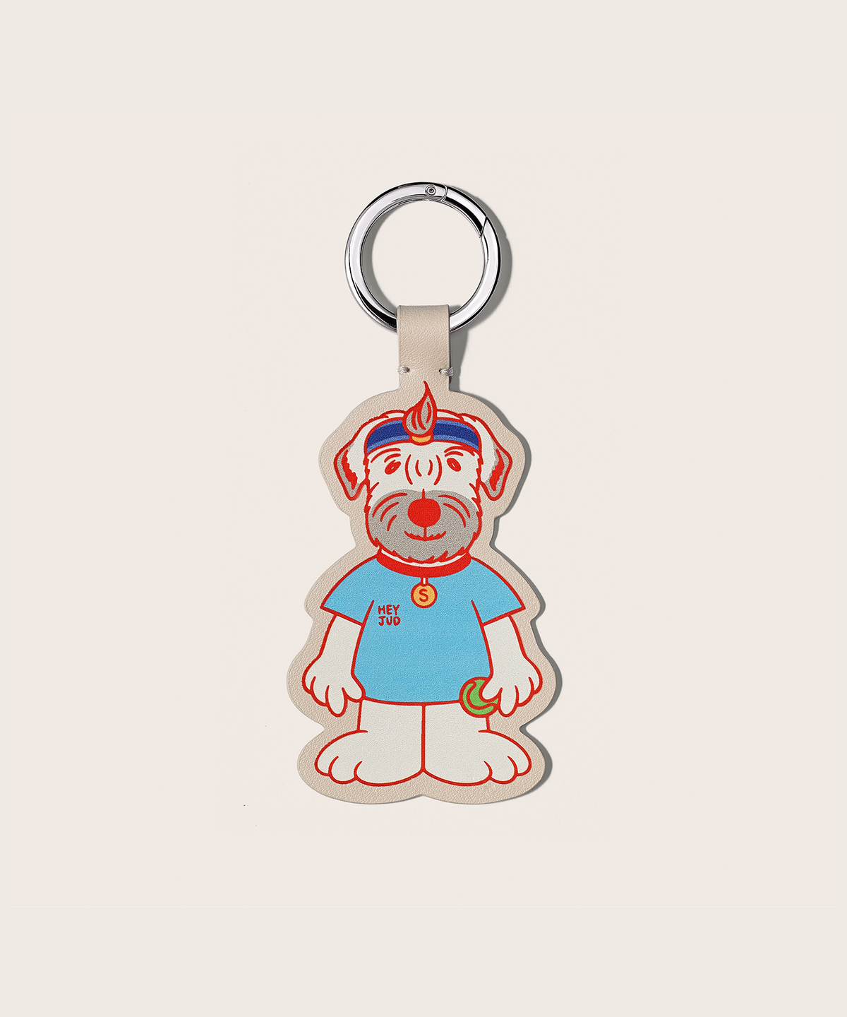 헤이쥬드(HEYJUD) Tennis Dog Keyring  테니스 도그 가죽 키링 (Jud Sky)